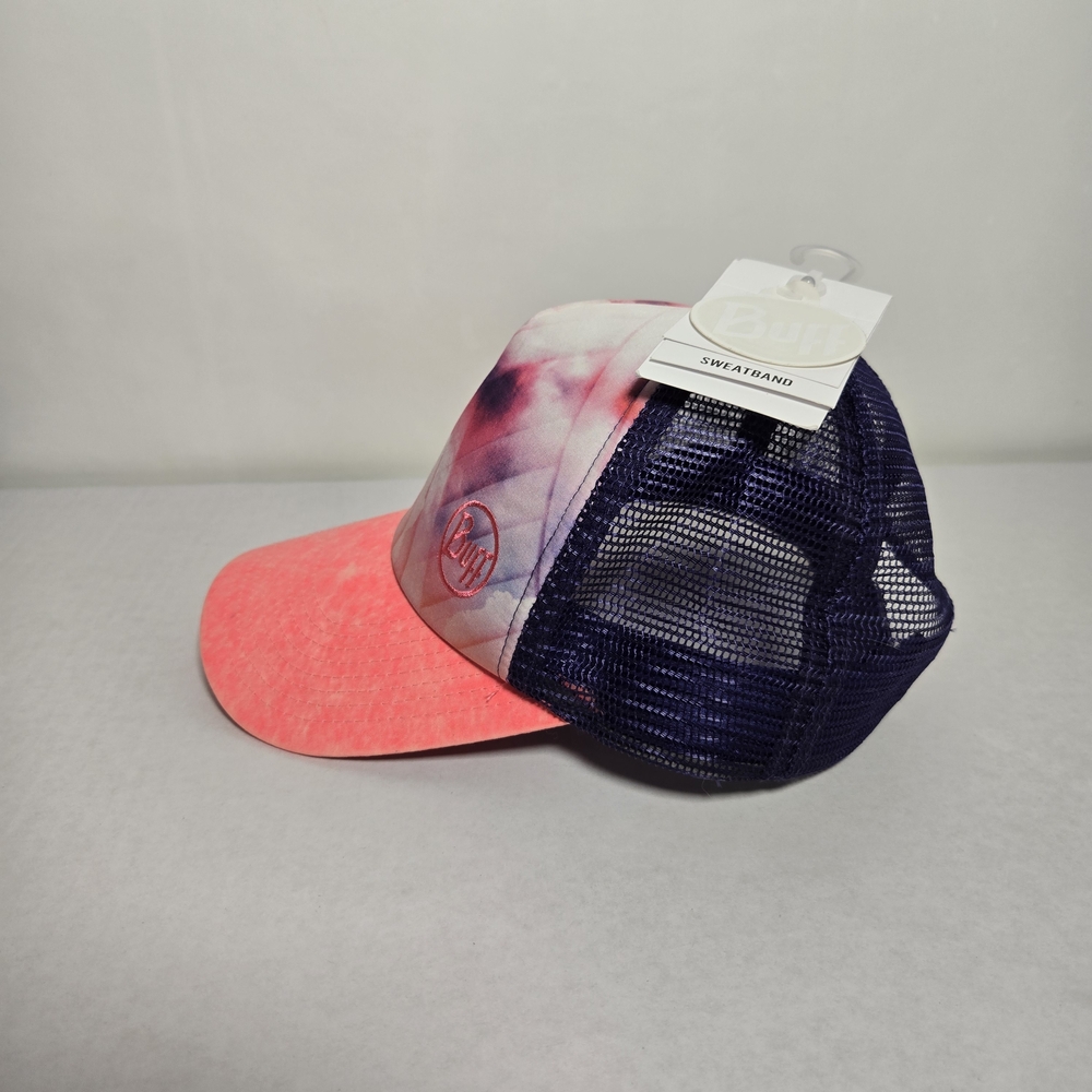 Womens' O/S Buff Ray Rose Pink Trucker Cap Hot Pink Purple BNWT Sweatband